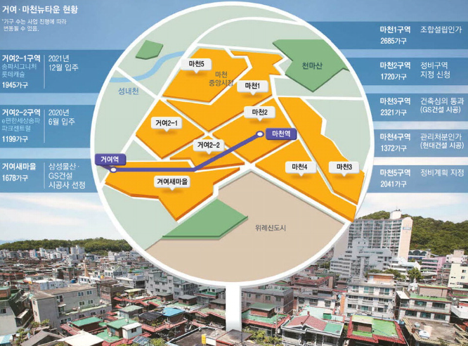 송파 거여 마천 환골탈태 강남권 아파트촌으로